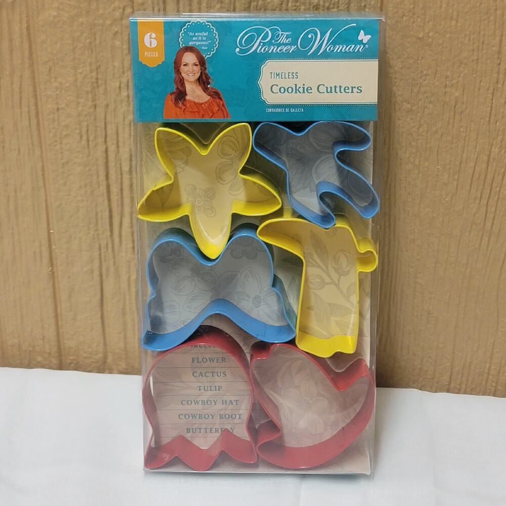 Pioneer Woman Timeless Cookie Cutters 6 pc Set - New - Western Country